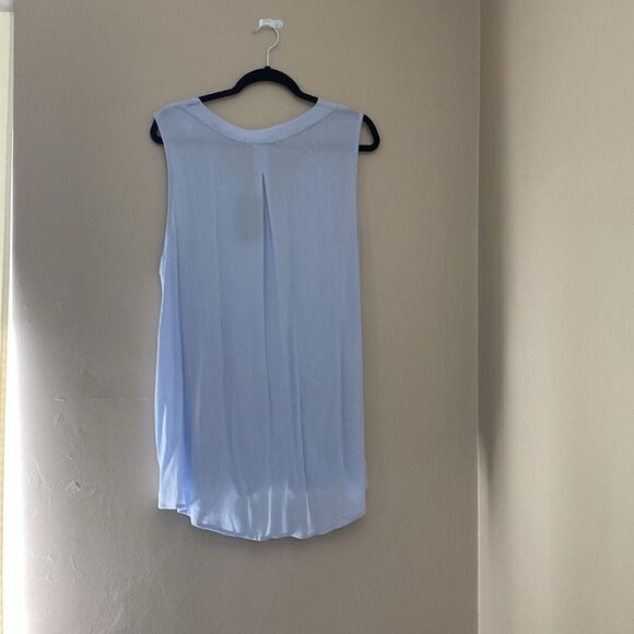 Gibson Look High Low Surplice Tank Sky Blue 1x - Picture 4 of 4